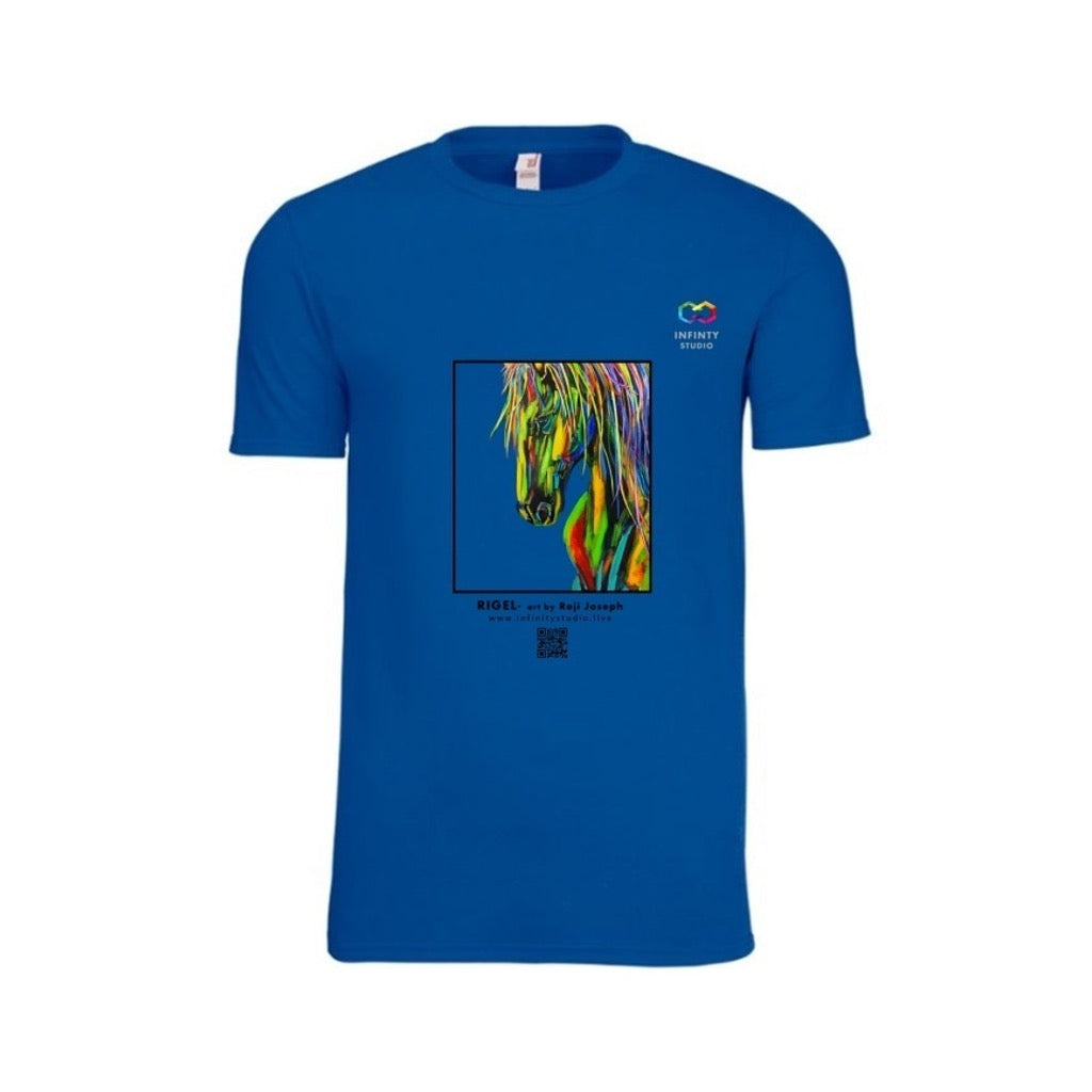 RIGEL - Horses of Judah Ben-Hur - Art T Shirt Men Blue