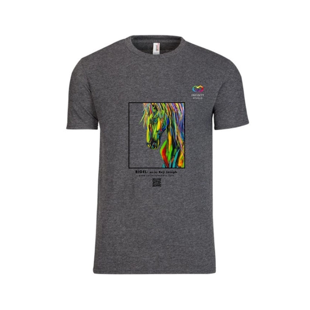 RIGEL - Horses of Judah Ben-Hur - Art T Shirt Men Heather Grey