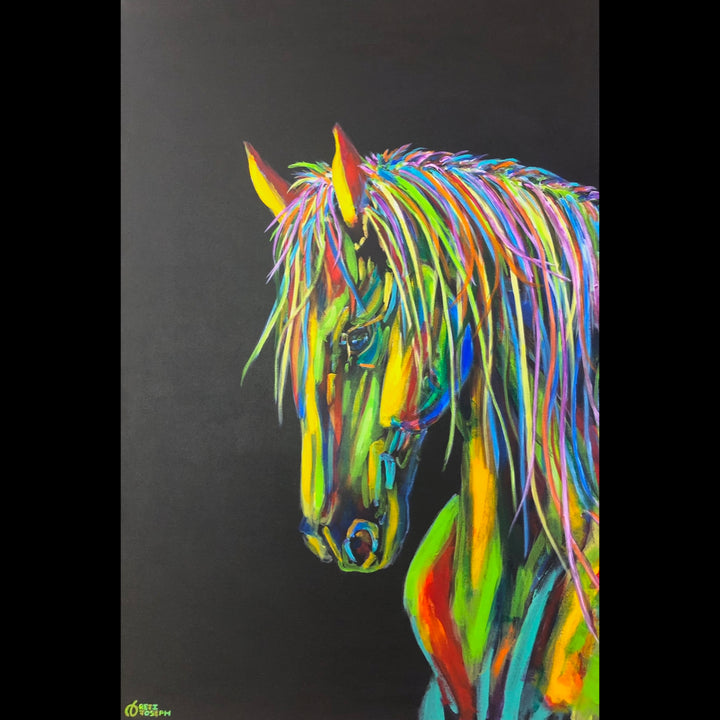 RIGEL - Horses of Judah Ben-Hur - Acrylics on Canvas - 24" x 36"