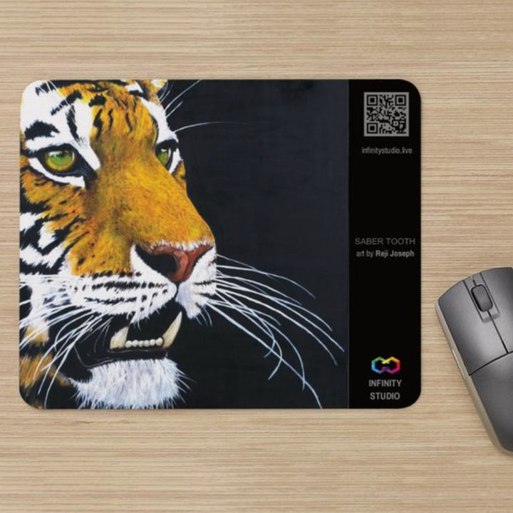 SABER TOOTH Art Mouse Pad