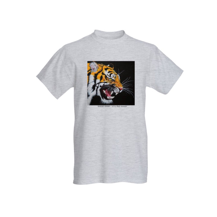 SHERE KHAN Art T Shirt Men Grey