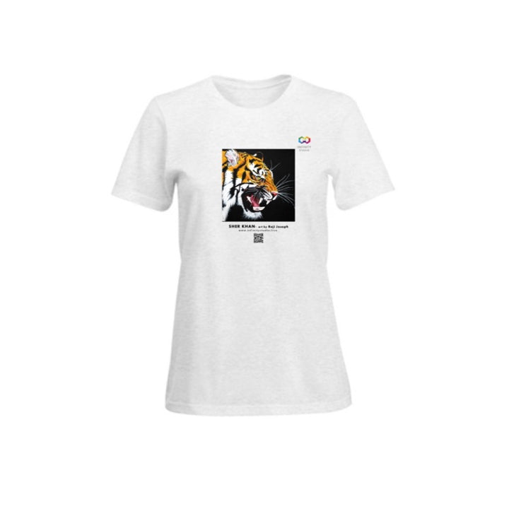 SHERE KHAN Art T Shirt Women White