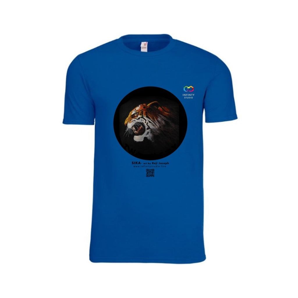 SIKA Art T Shirt Men Blue