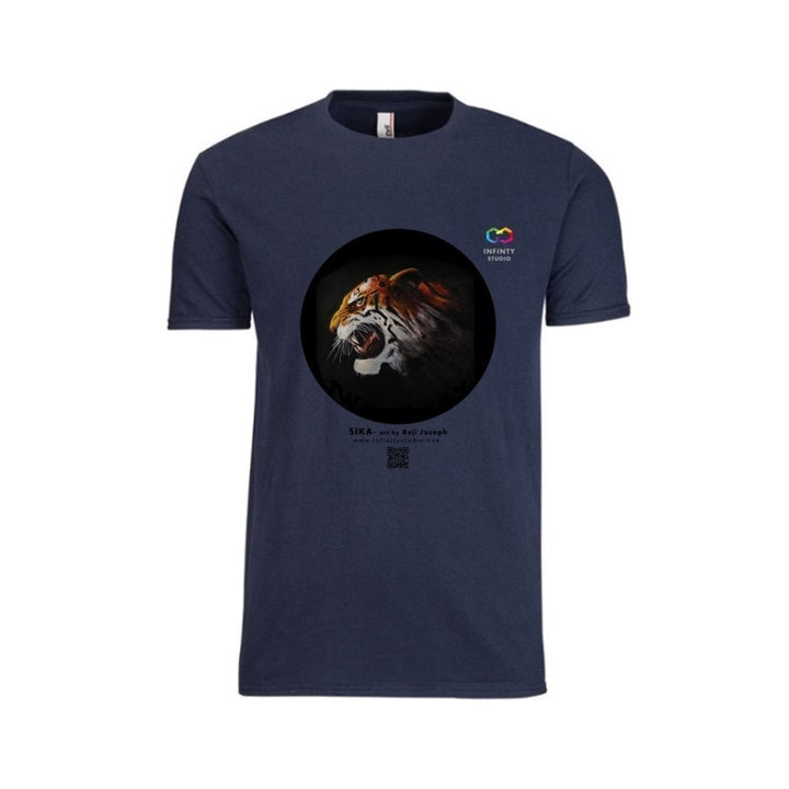 SIKA Art T Shirt Men Navy Blue