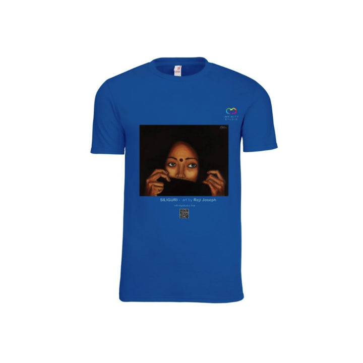 SILIGURI Art T Shirt Men Blue