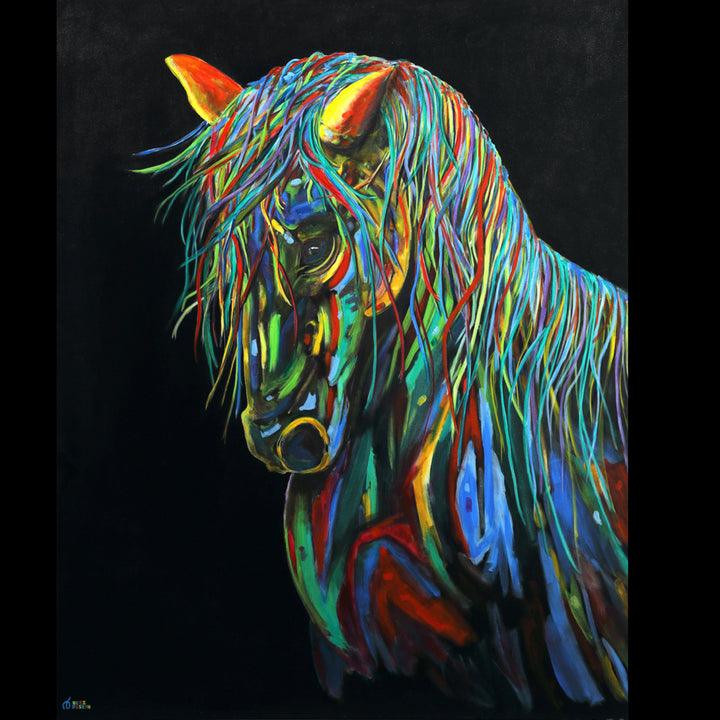 SHADOWFAX - Acrylics on Canvas - 48" x 60" (SOLD FOR CHARITY)