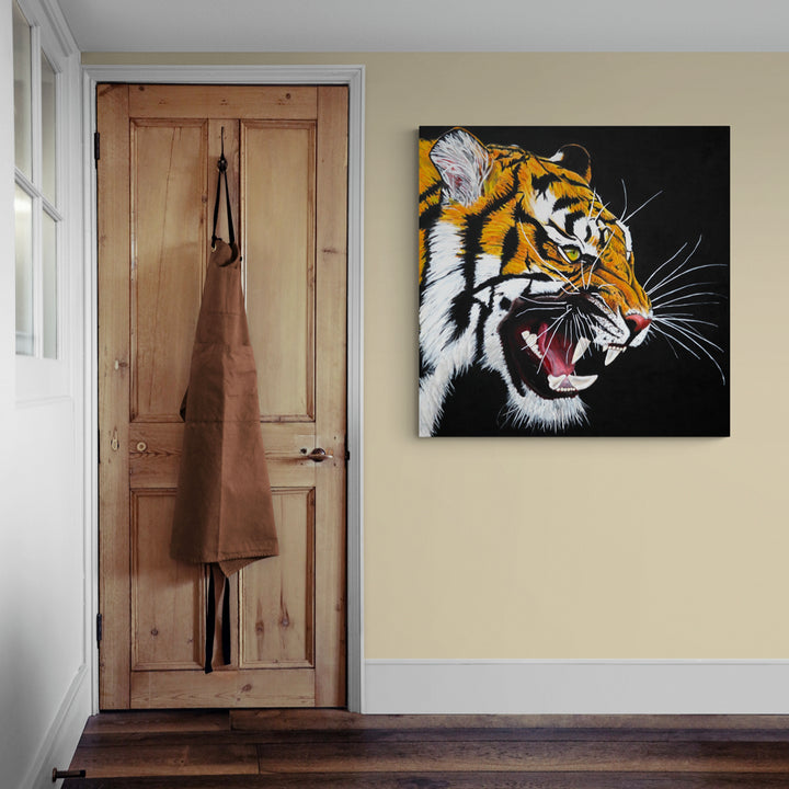 SHERE KHAN - Oil on Canvas - 39.37" x 39.37" (SOLD FOR CHARITY)