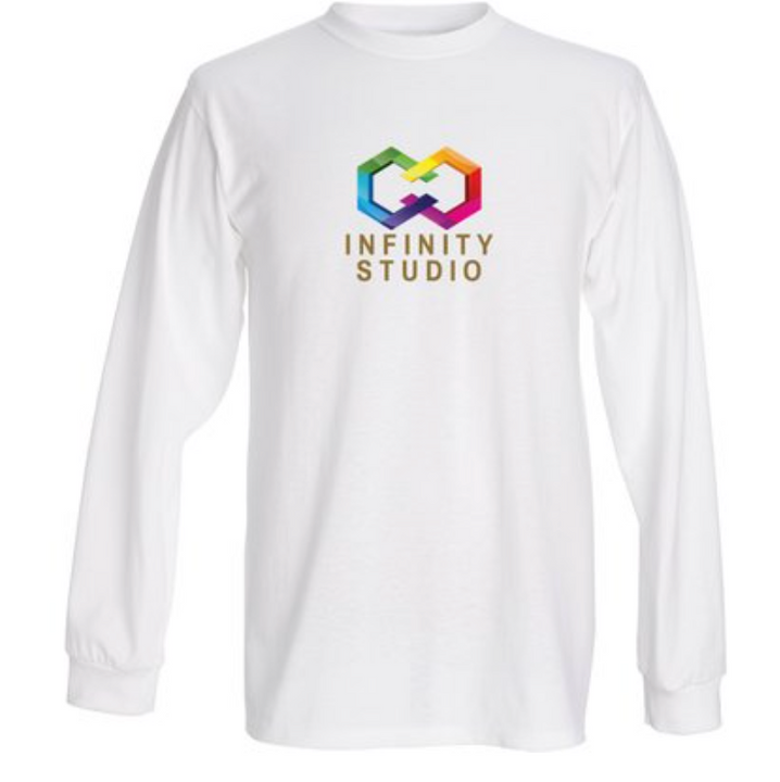 STUDIO Art T Shirt Men White Long