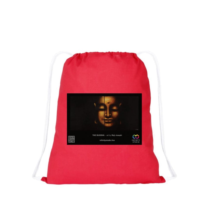 THE BUDDHA Art Drawstring Red