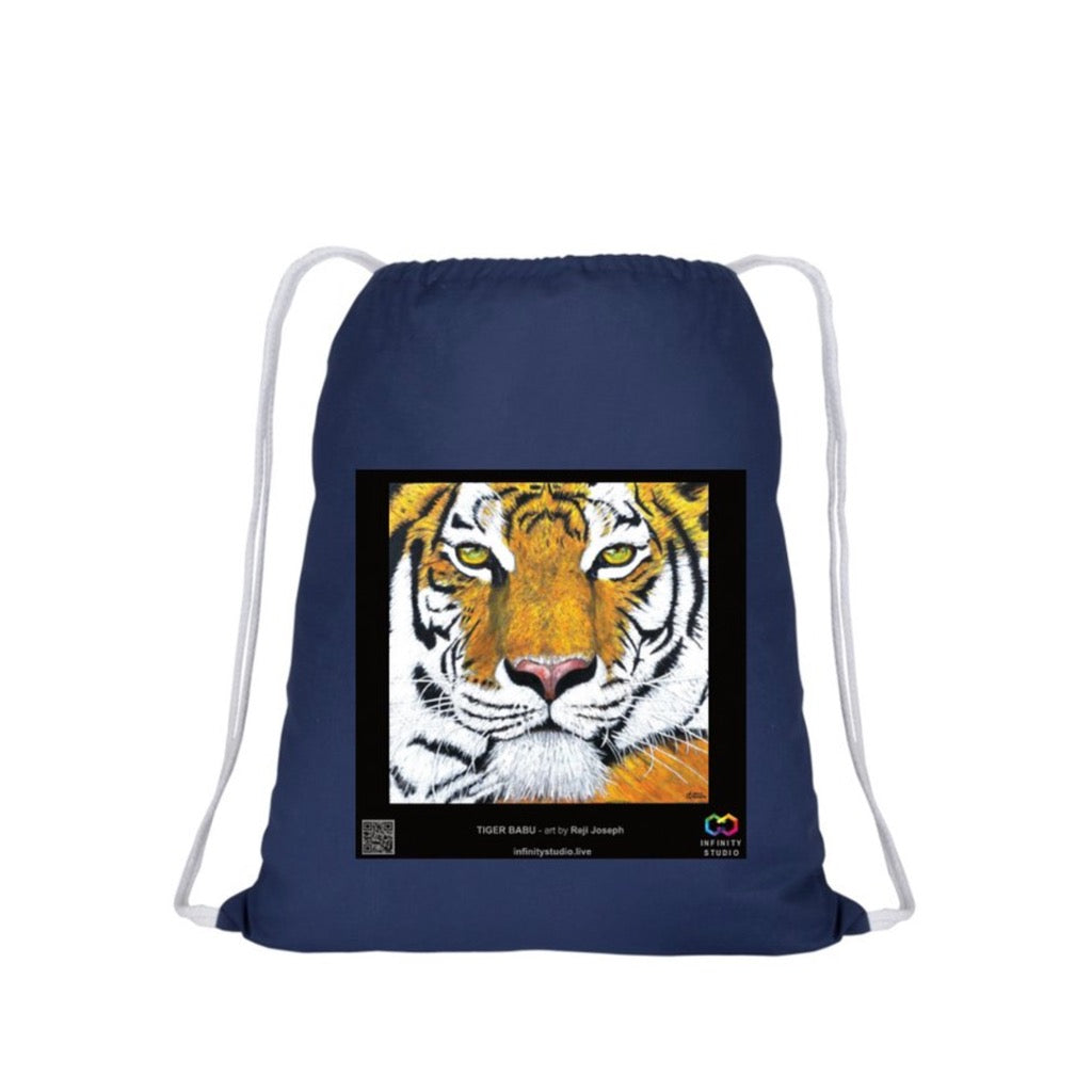 TIGER BABU Art Drawstring Blue