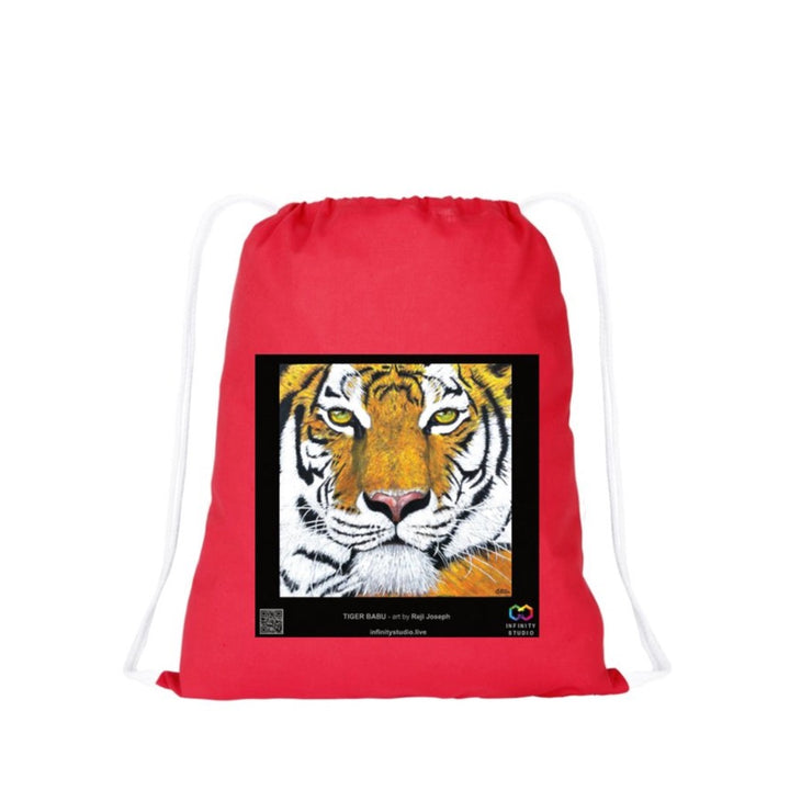 TIGER BABU Art Drawstring Red