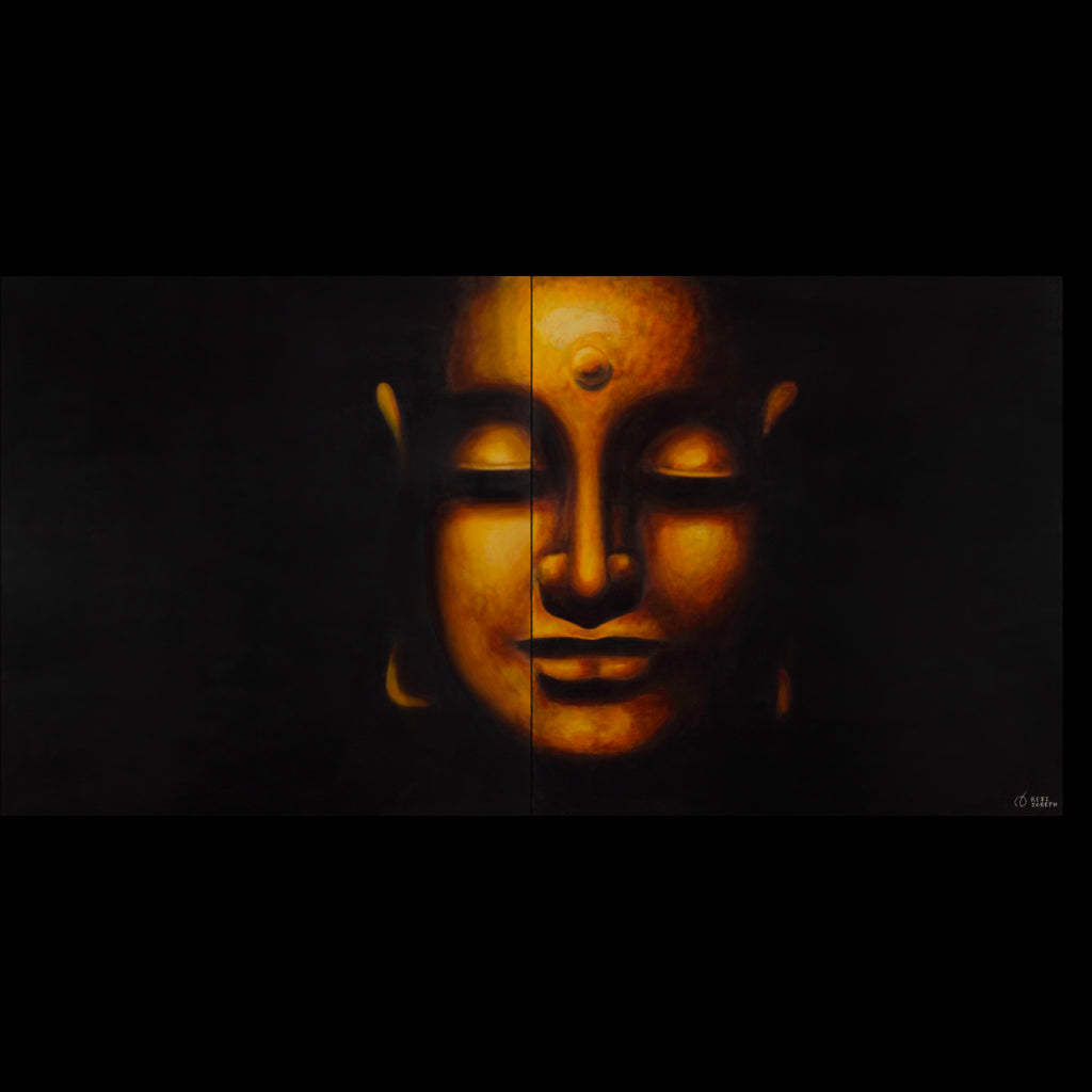 THE BUDDHA - Oil on Canvas - 78.74