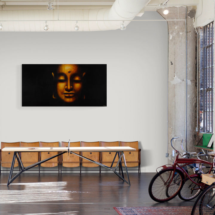 THE BUDDHA - Oil on Canvas - 78.74" x 39.37"