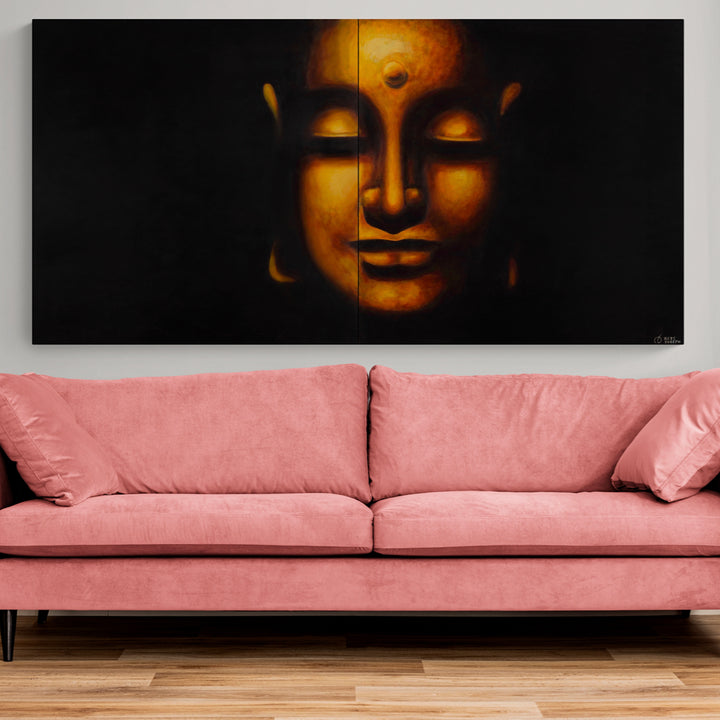 THE BUDDHA - Oil on Canvas - 78.74" x 39.37"