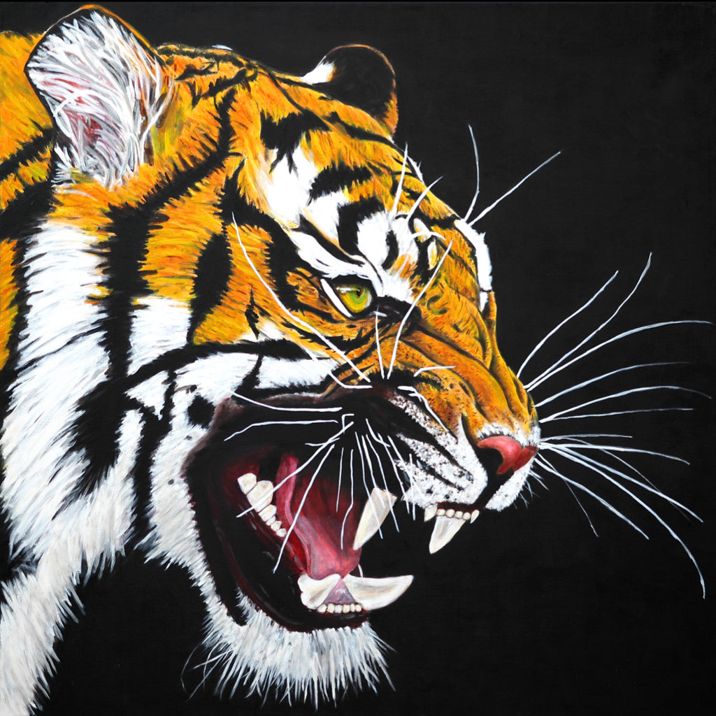 SHERE KHAN - Oil on Canvas - 39.37