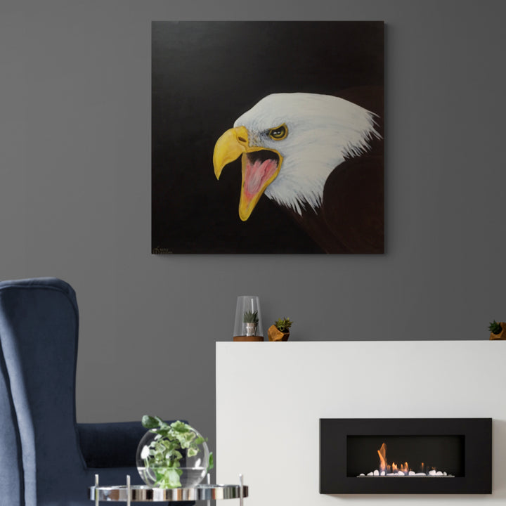 EAGLE SERIES - ZUMA - Oil on Canvas - 39.37" x 39.37" (SOLD FOR CHARITY)