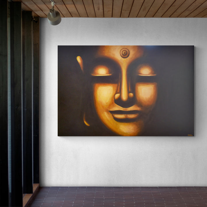 BUDDHA SERIES - MEDITATE - Oil on Canvas - 72" x 48"