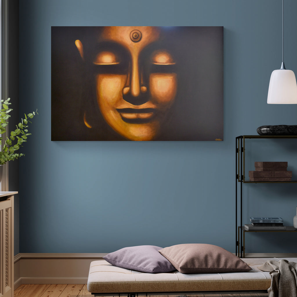 BUDDHA SERIES - MEDITATE - Oil on Canvas - 72